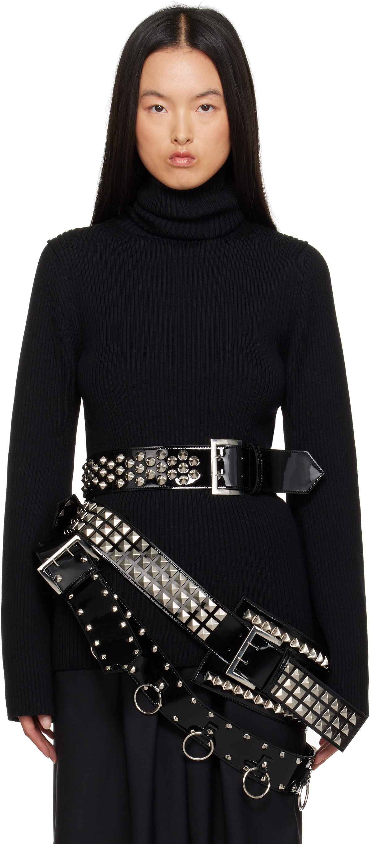Junya Watanabe Black Enamel Belt Junya Watanabe