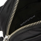 Maison Kitsuné Men's Nylon Crossbody Pouch in Black