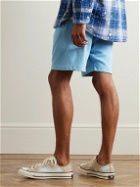 Beams Plus - Straight-Leg Cotton-Jersey Drawstring Shorts - Blue