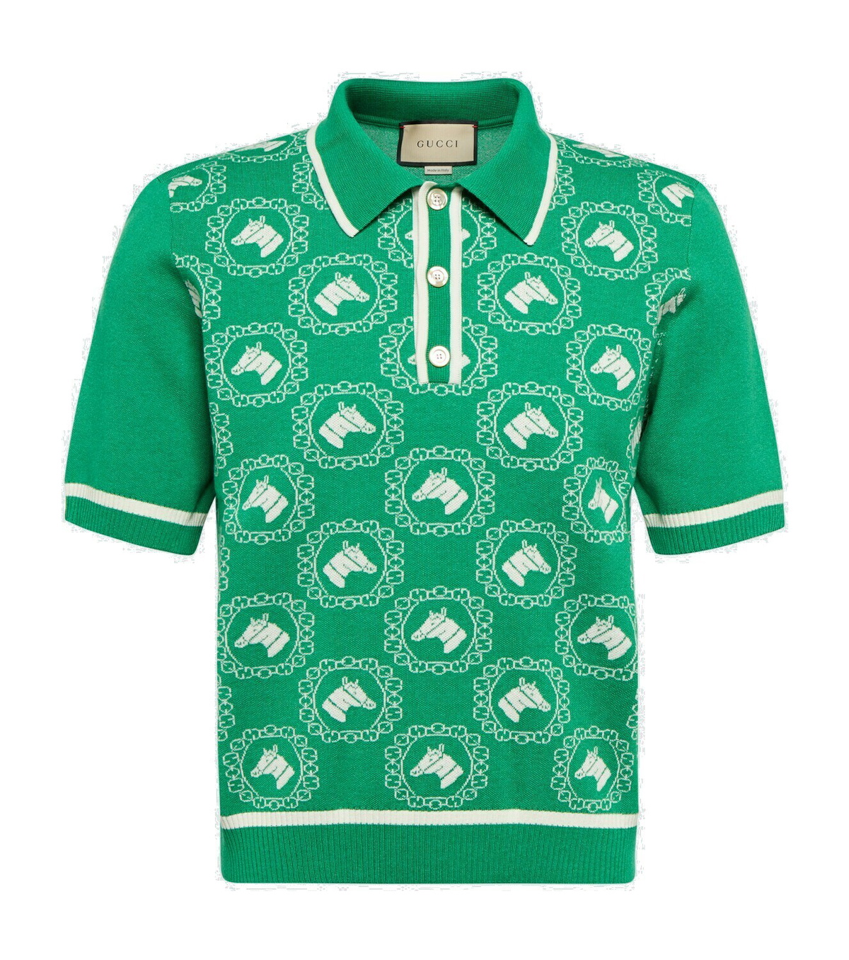【関税&送料込】Gucci Gucci Cotton Polo Gucci 784644_XKD2A_3058_001_100_0000