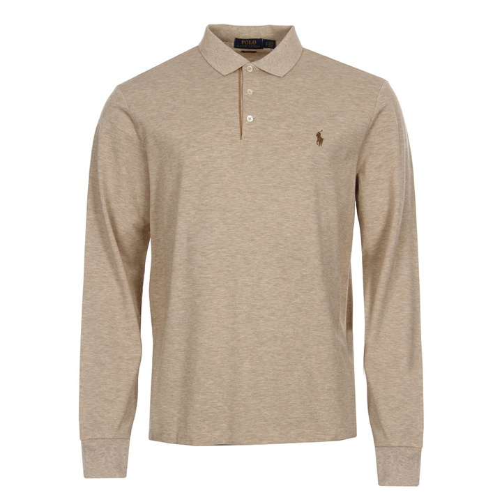 Photo: Long Sleeve Polo - Dune Tan