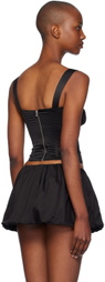 Miaou Black Agnes Corset Top