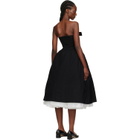 SHUSHU/TONG Black Bowknot Bandeau Midi Dress