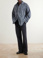 KAPITAL - Cactus Striped Cotton-Kasuri Jacket - Blue