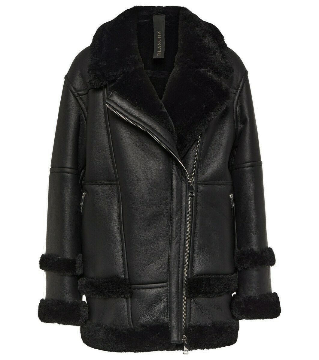 Blancha Leather and shearling jacket Blancha