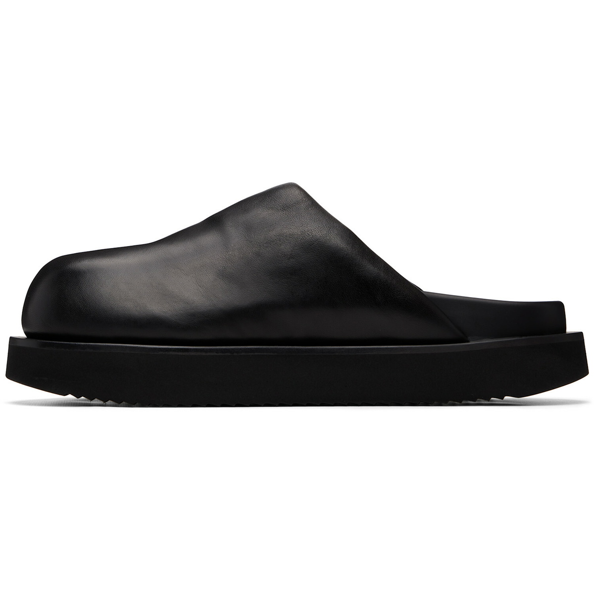 Rick Owens Black Tower Padded Platform Slides