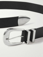 CELINE - 3.5cm Leather Belt - Black