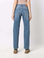 STELLA MCCARTNEY - Striped Straight Leg Denim Jeans