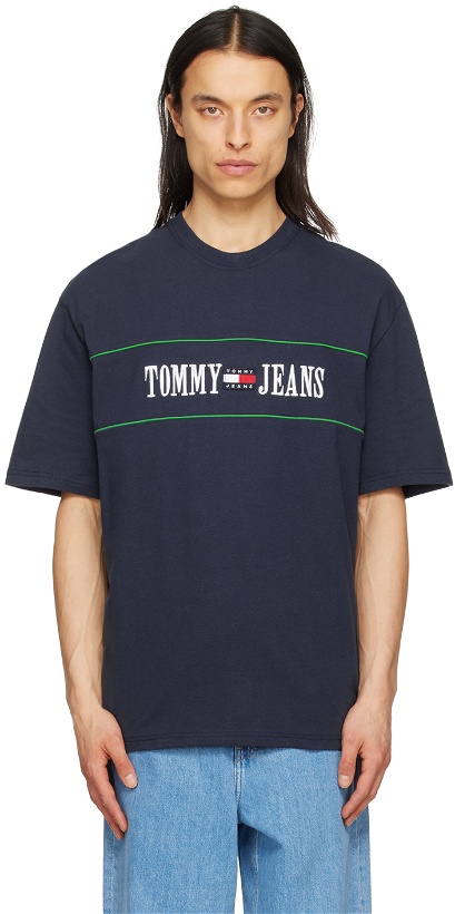 Photo: Tommy Jeans Navy Retro Skater T-Shirt