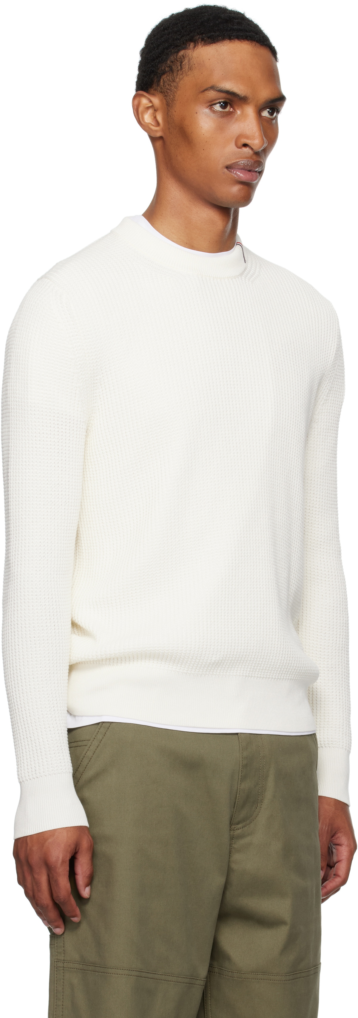 Moncler Off-White Crew Neck Sweater Moncler