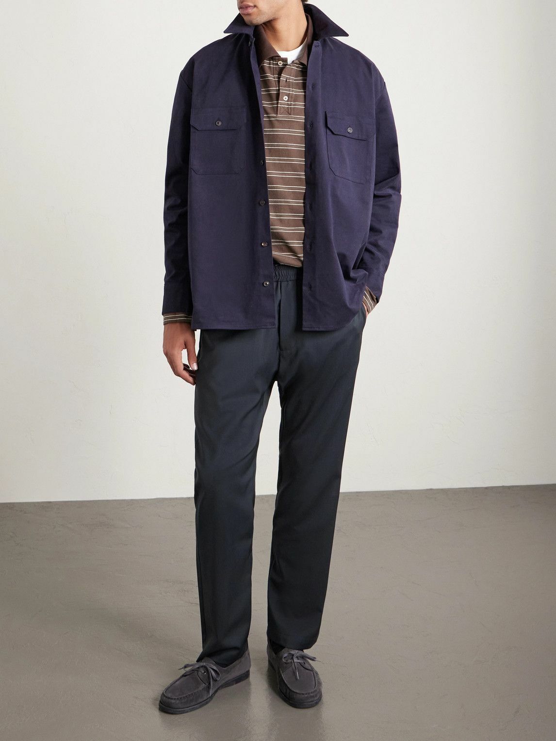 Barena - Straight-Leg Virgin Wool Trousers - Gray