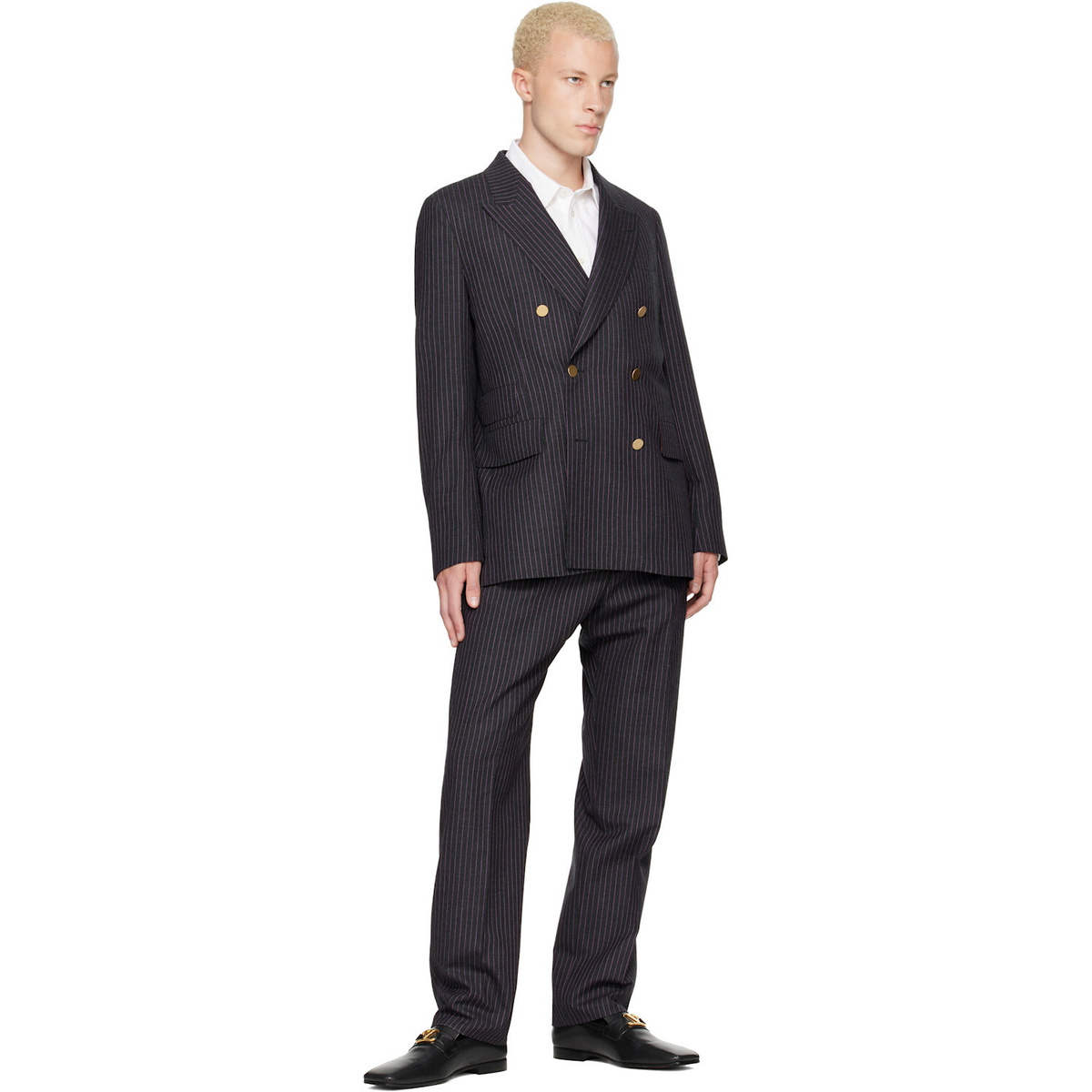 Paul Smith Brown Double-Breasted Suit