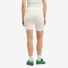 Sporty & Rich Women's SRHWC Ribbed Cycling Shorts in Cream