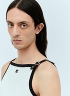 Courrèges Buckle Contrast Tank Top