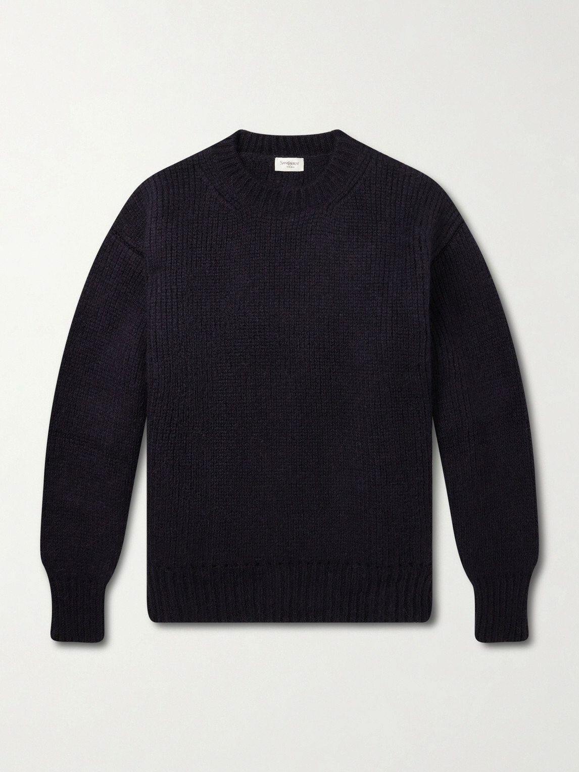 SAINT LAURENT - Alpaca-Blend Sweater - Blue