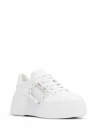 ROGER VIVIER Viv Skate Crystal Buckle High Sneakers