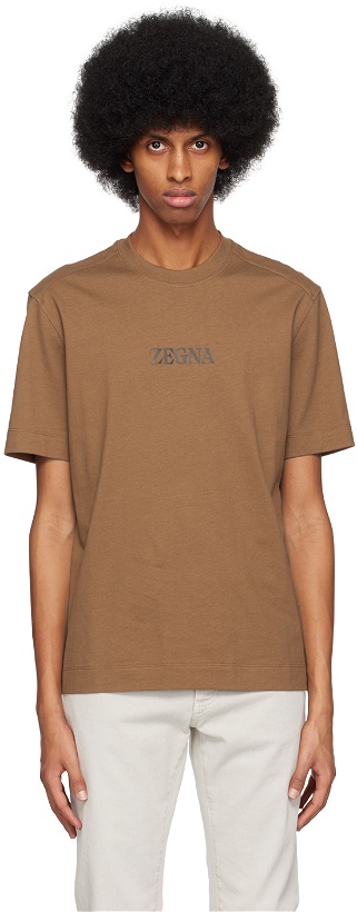 Photo: ZEGNA Brown #UseTheExisting T-Shirt