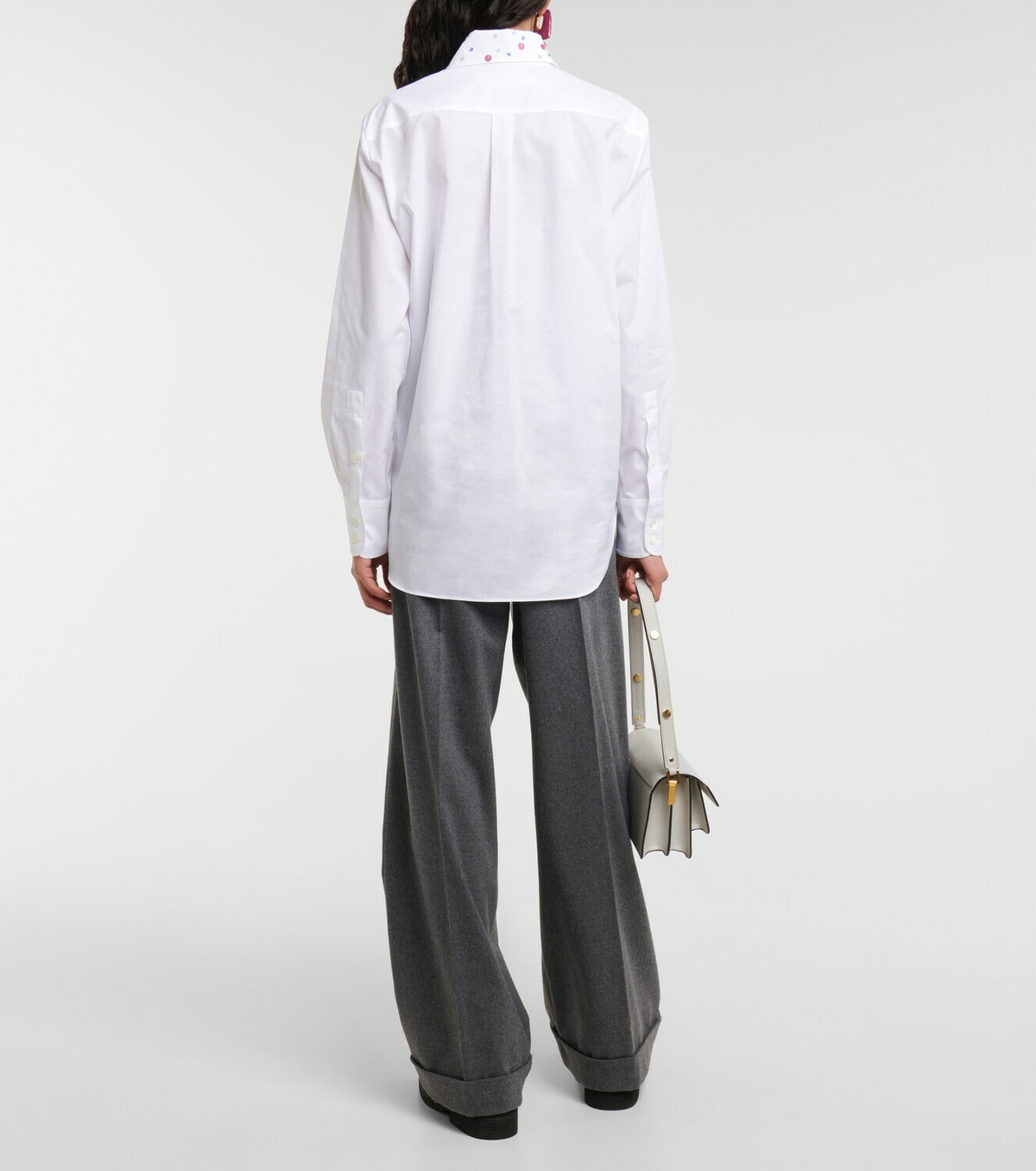 Marni - Embroidered cotton shirt Marni