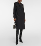 Nili Lotan Adelaide silk midi shirt dress