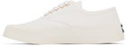 Maison Kitsuné White Laced Sneakers