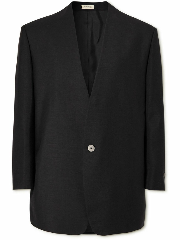 Photo: Fear of God - Eternal Oversized Mohair and Wool-Blend Blazer - Black