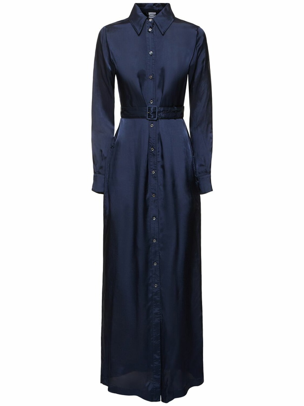 Photo: ASPESI Satin Maxi Shirt Dress