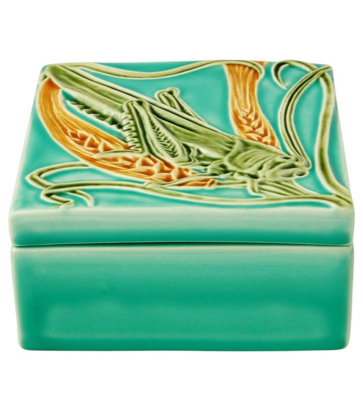 Photo: Bordallo Pinheiro Azulejo Grasshopper box
