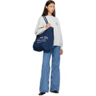 ANINE BING Blue Leo Denim Tote