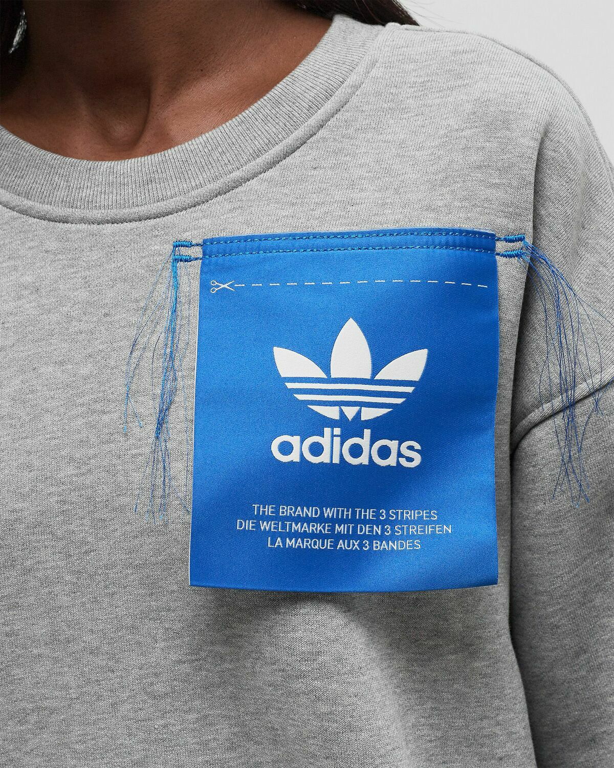Adidas KSENIA TAG SWEAT Grey Womens Sweatshirt adidas