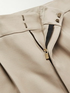 Fear of God - Eternal Slim-Fit Pleated Cavalry Wool-Twill Suit Trousers - Neutrals