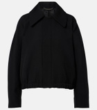 Victoria Beckham Arden virgin wool gabardine blouson jacket