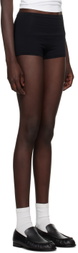 ÉTERNE Black High-Rise Shorts