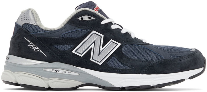 Photo: New Balance Navy Made In US 990v2 Sneakers