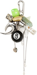 Marland Backus SSENSE Exclusive Silver 8 Keychain