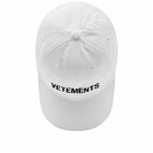 Vetements Men's Iconoc Logo Cap in White