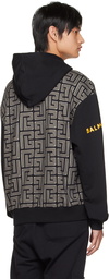 Balmain Black Pokémon Edition Oversized Monogram Hoodie