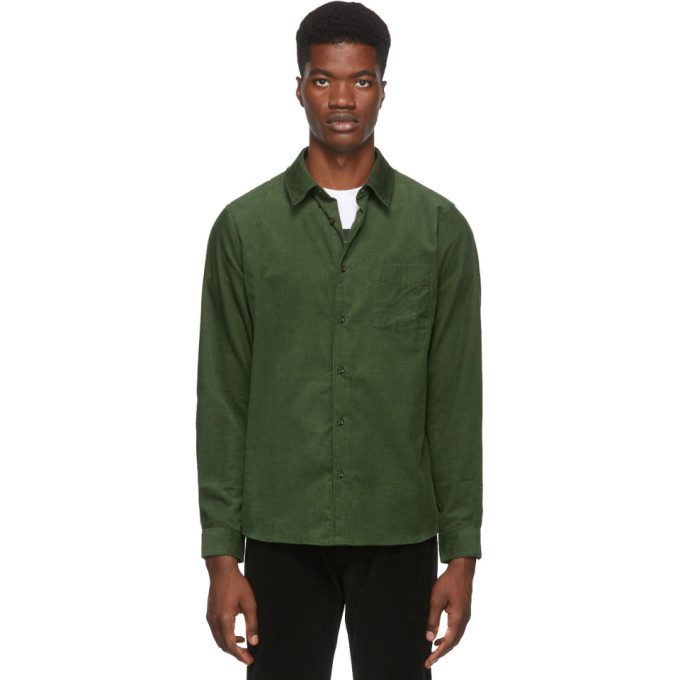 Photo: A.P.C. Green Serge Shirt