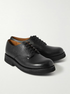 Grenson - Darryl Pebble-Grain Leather Derby Shoes - Black