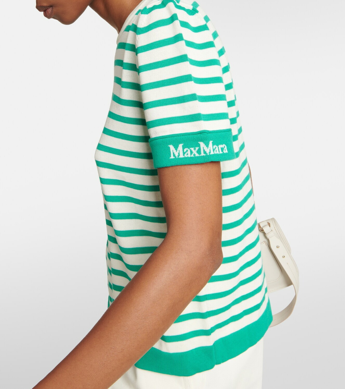 【Max Mara】 Limoneストライプコットントップ Max Mara - Limone striped cotton top Max Mara