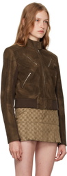 MISBHV Brown Clara Faux-Suede Jacket