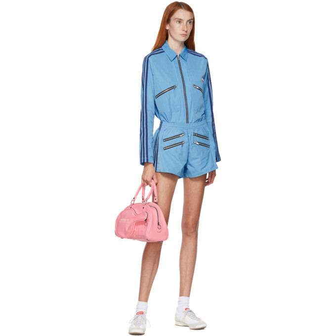 adidas LOTTA VOLKOVA Blue Zip Shorts adidas LOTTA