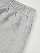 Hanro - Leo Tapered Ribbed Cotton-Jersey Sweatpants - Gray
