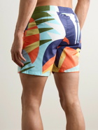 Richard James - Straight-Leg Mid-Length Printed Recycled Swim Shorts - Multi