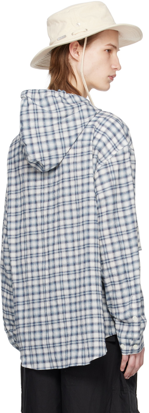 AFTER PRAY Blue Hooded Shirt