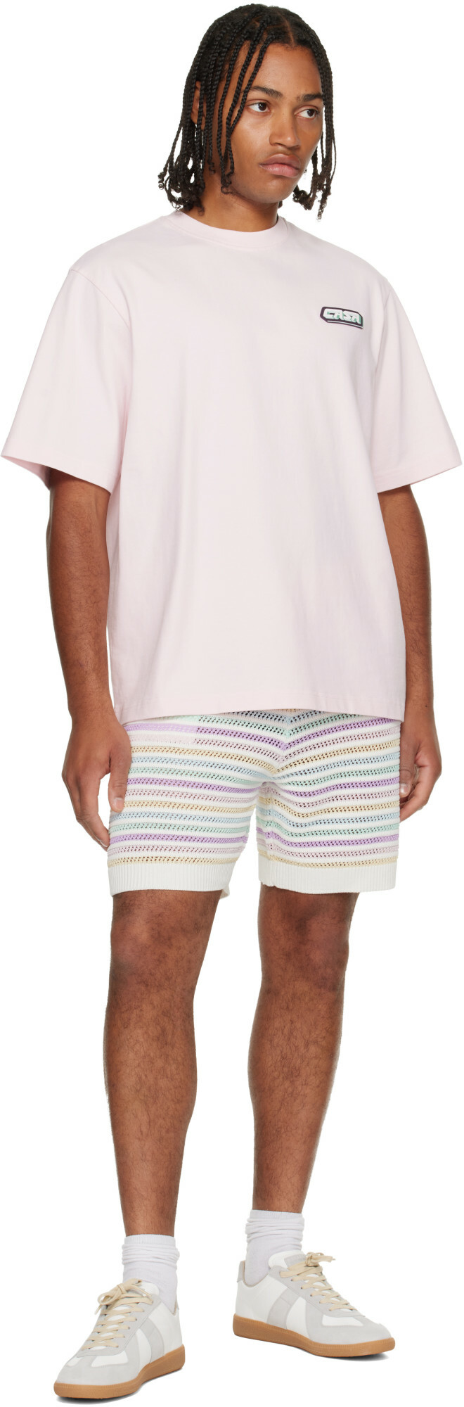 Casablanca Multicolor Crochet Shorts