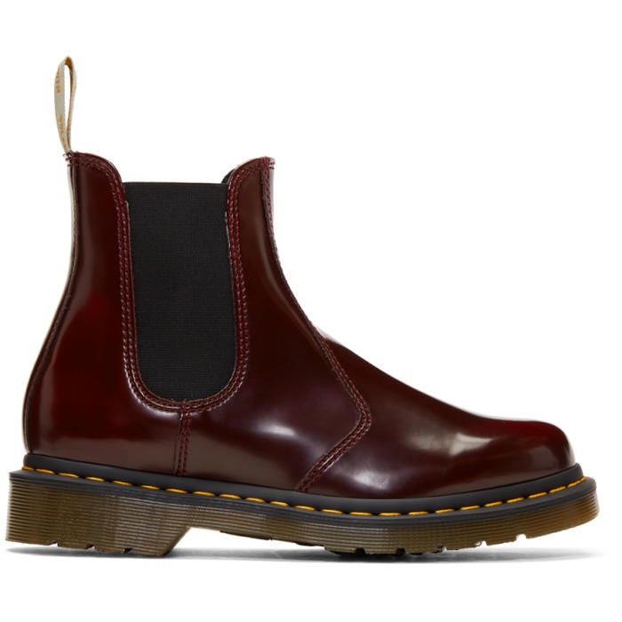 Photo: Dr. Martens Red Vegan 2976 Chelsea Boots