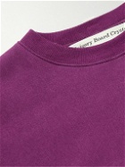 Abc. 123. - Logo-Detailed Cotton-Blend Jersey Sweatshirt - Purple