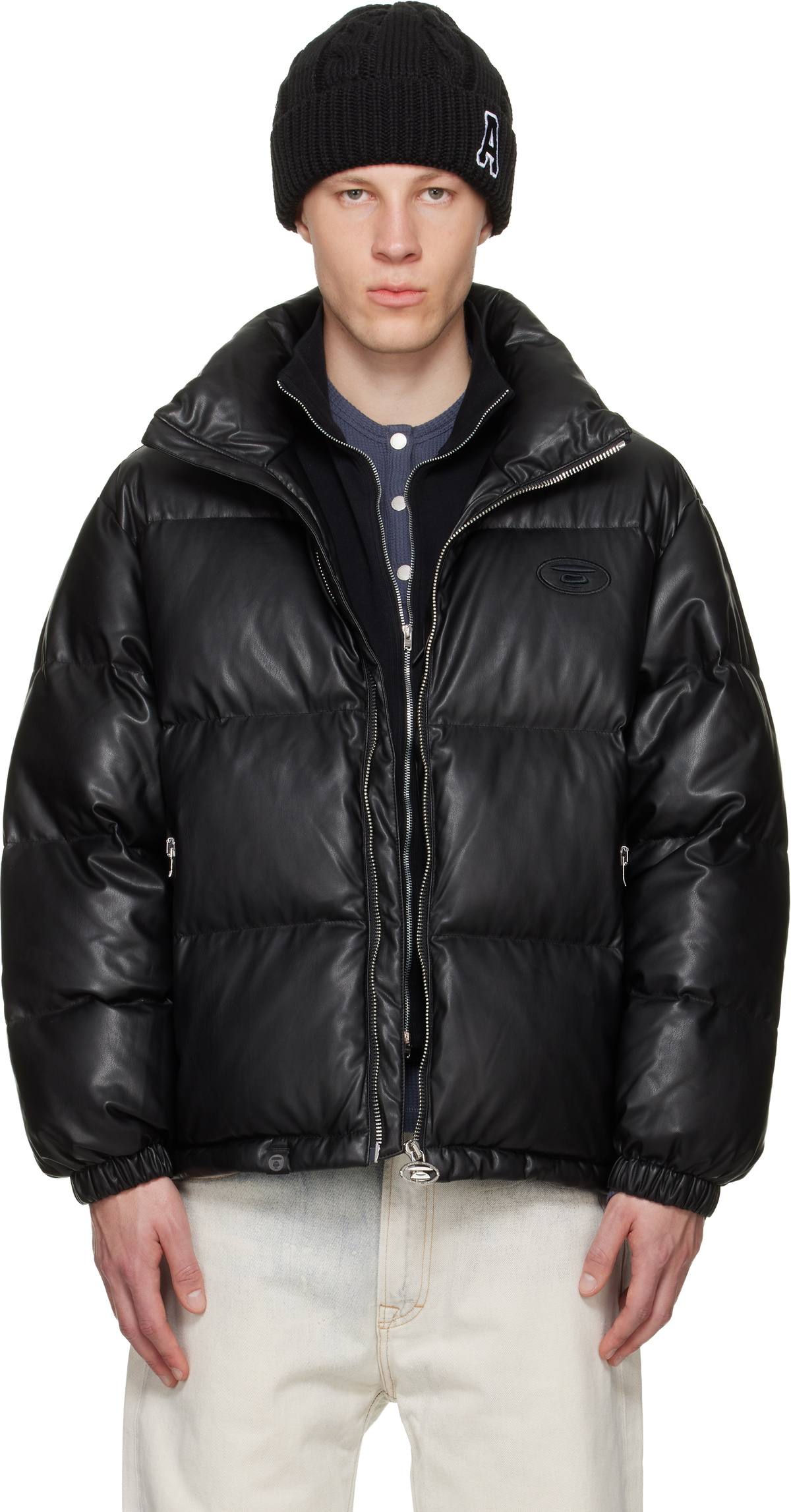 AAPE by A Bathing Ape Black 'AAPE NOW' Hoodie Down Jacket AAPE by