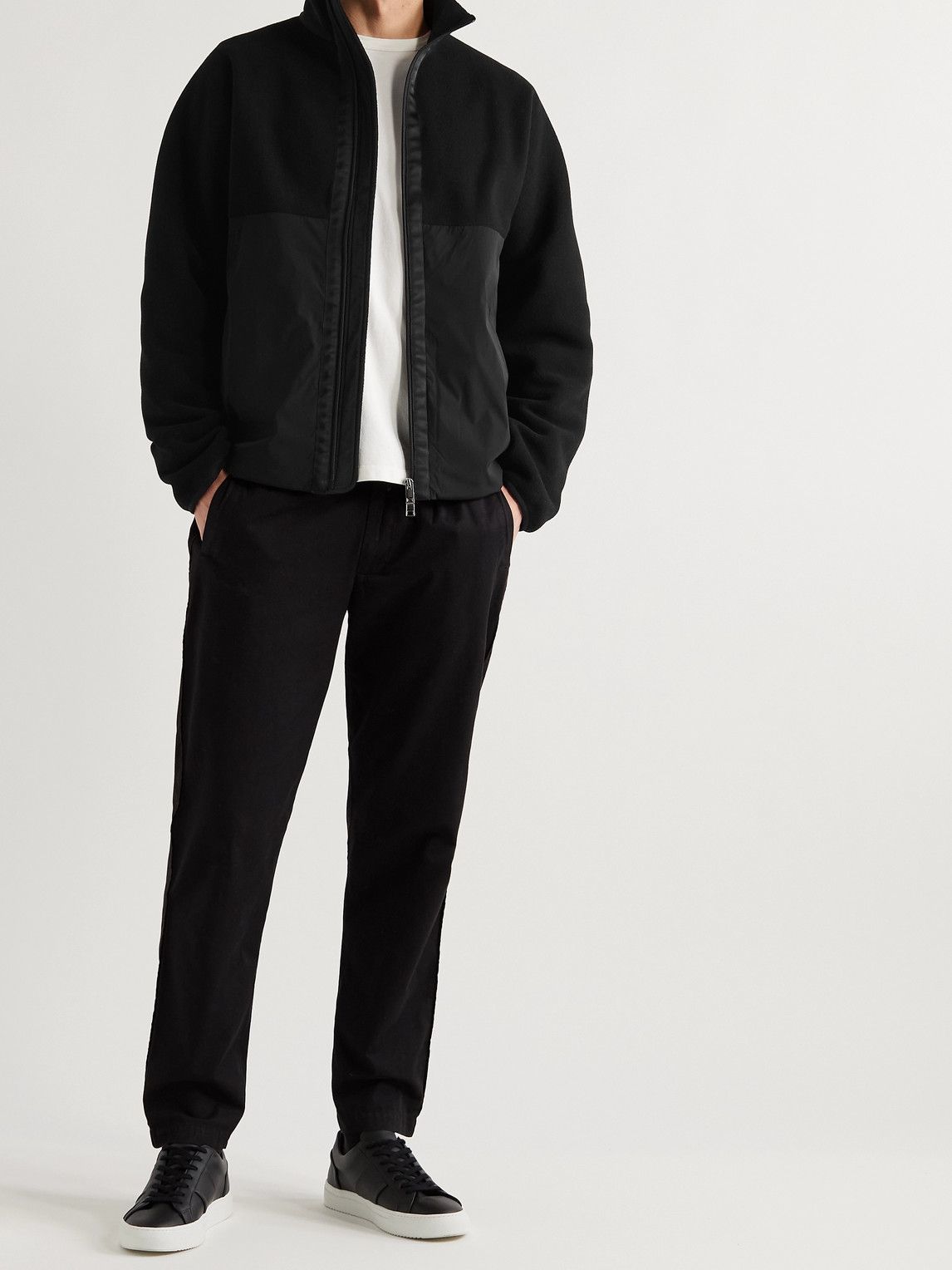 Theory - Grady Recycled Fleece and Shell Jacket - Black Theory