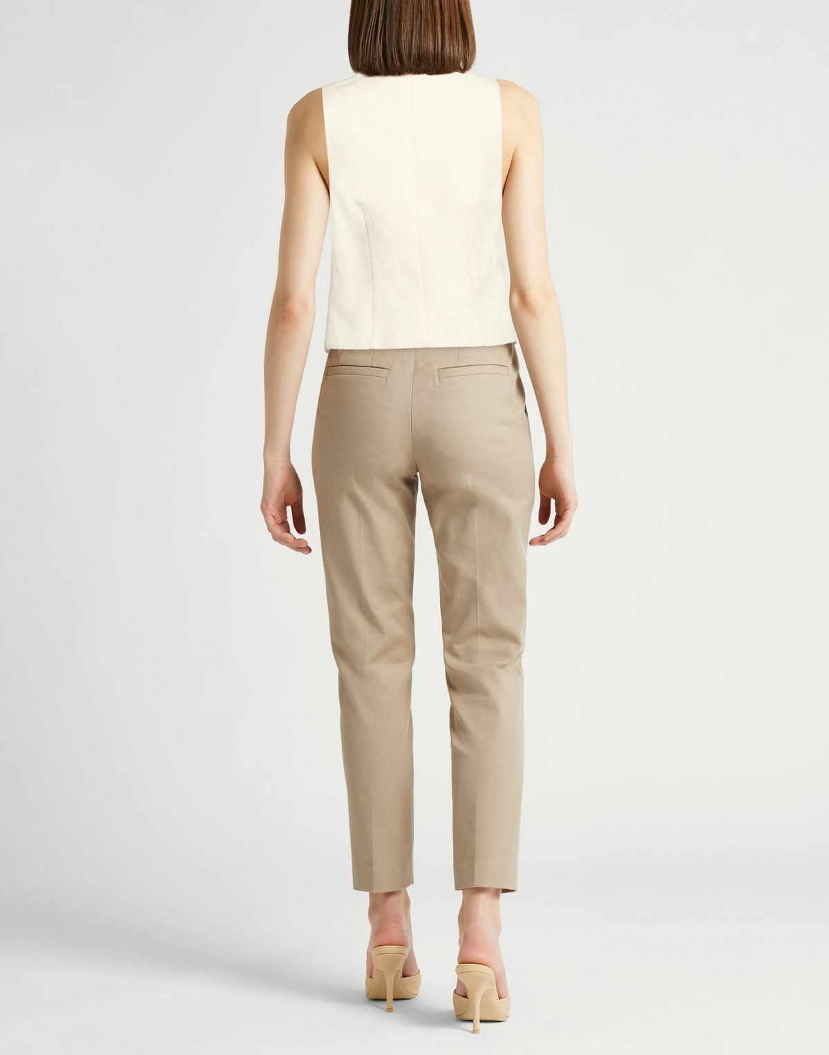 Peserico Womens Tailored Vest Cream